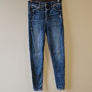 American Eagle Next Level Stretch Size 0 High Rise Skinny Jeggings